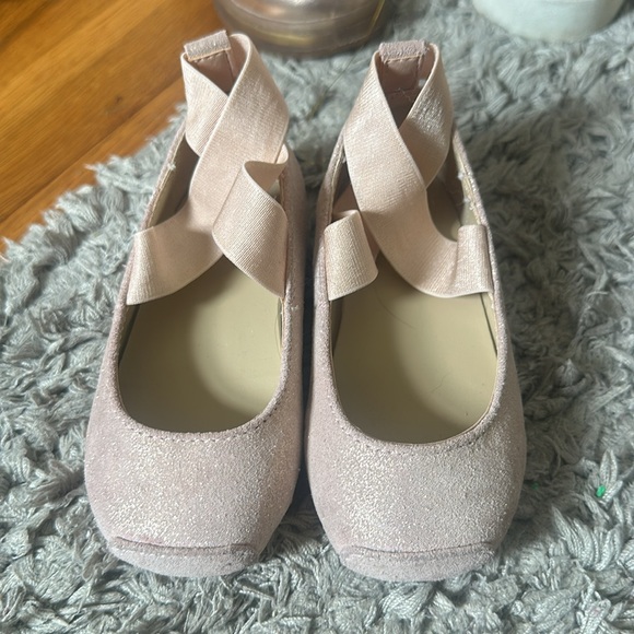 Janie and Jack Shimmer Ballet Flats. - Picture 3 of 4